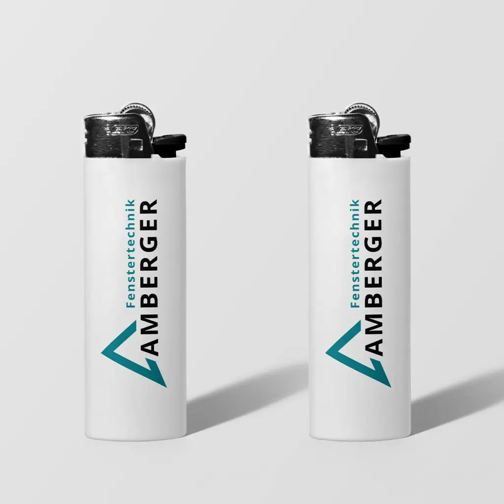 Design und Bestellung von Feuerzeugen als Werbegeschenke.