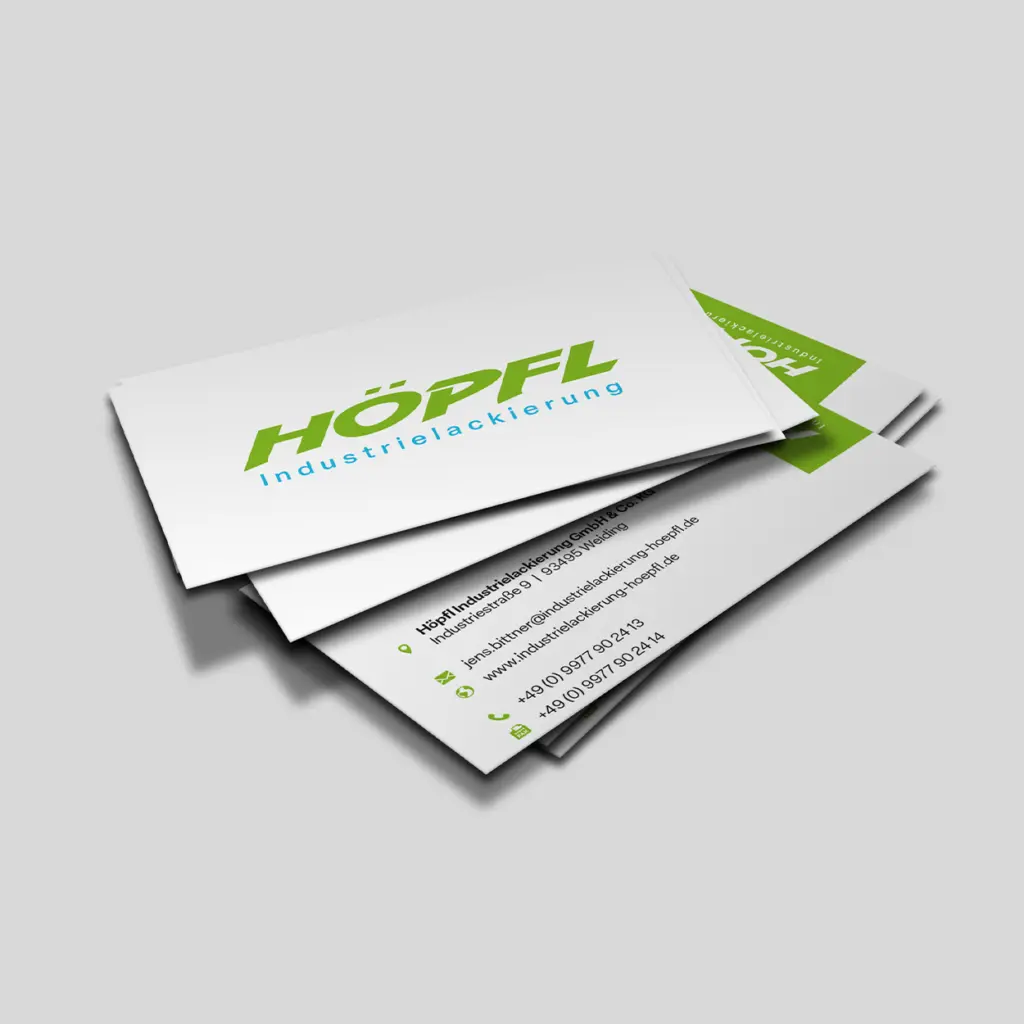 Design und Bestellung von Visitenkarten mit Wiedererkennungswert.