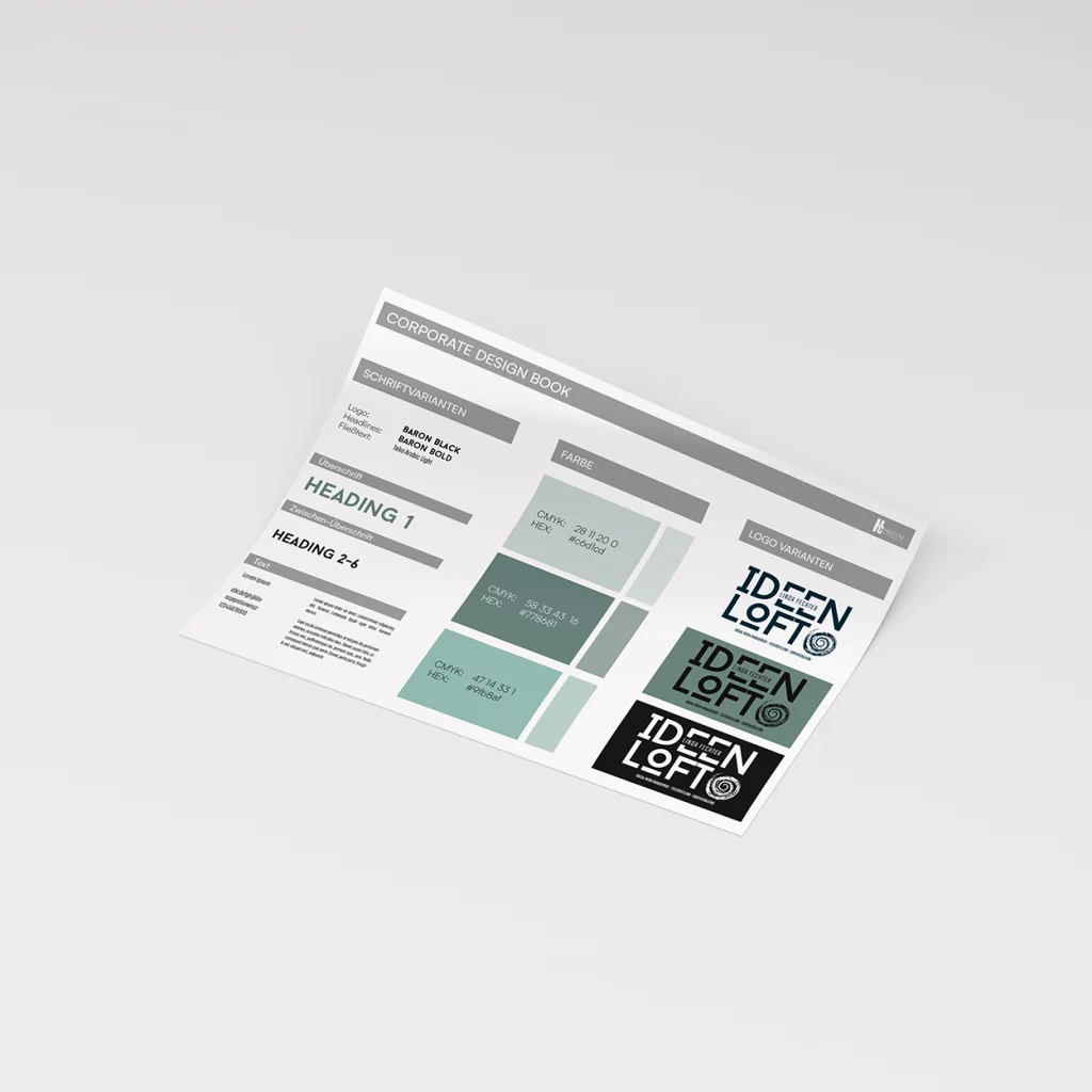 Konzeptionierung und Entwicklung eines geeigneten Corporate Designs