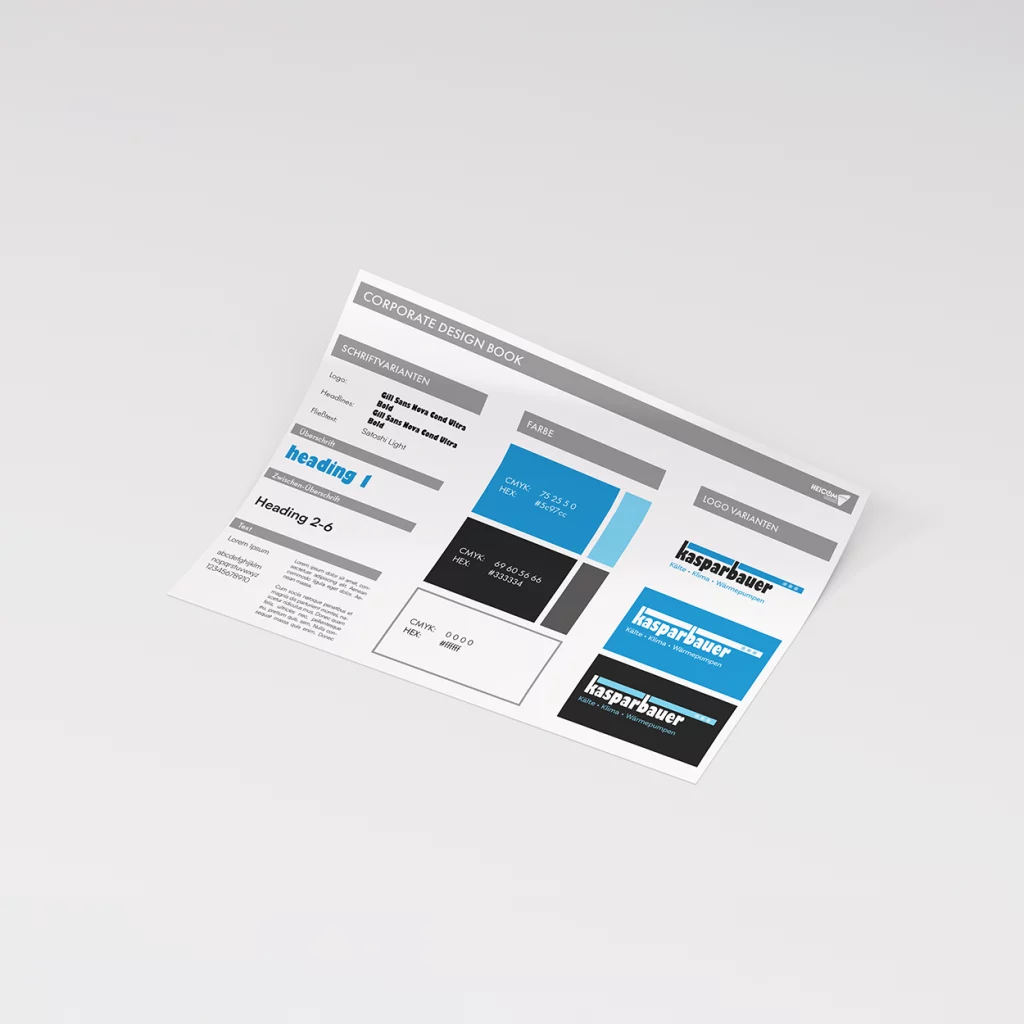 Konzeptionierung und Entwicklung eines geeigneten Corporate Designs