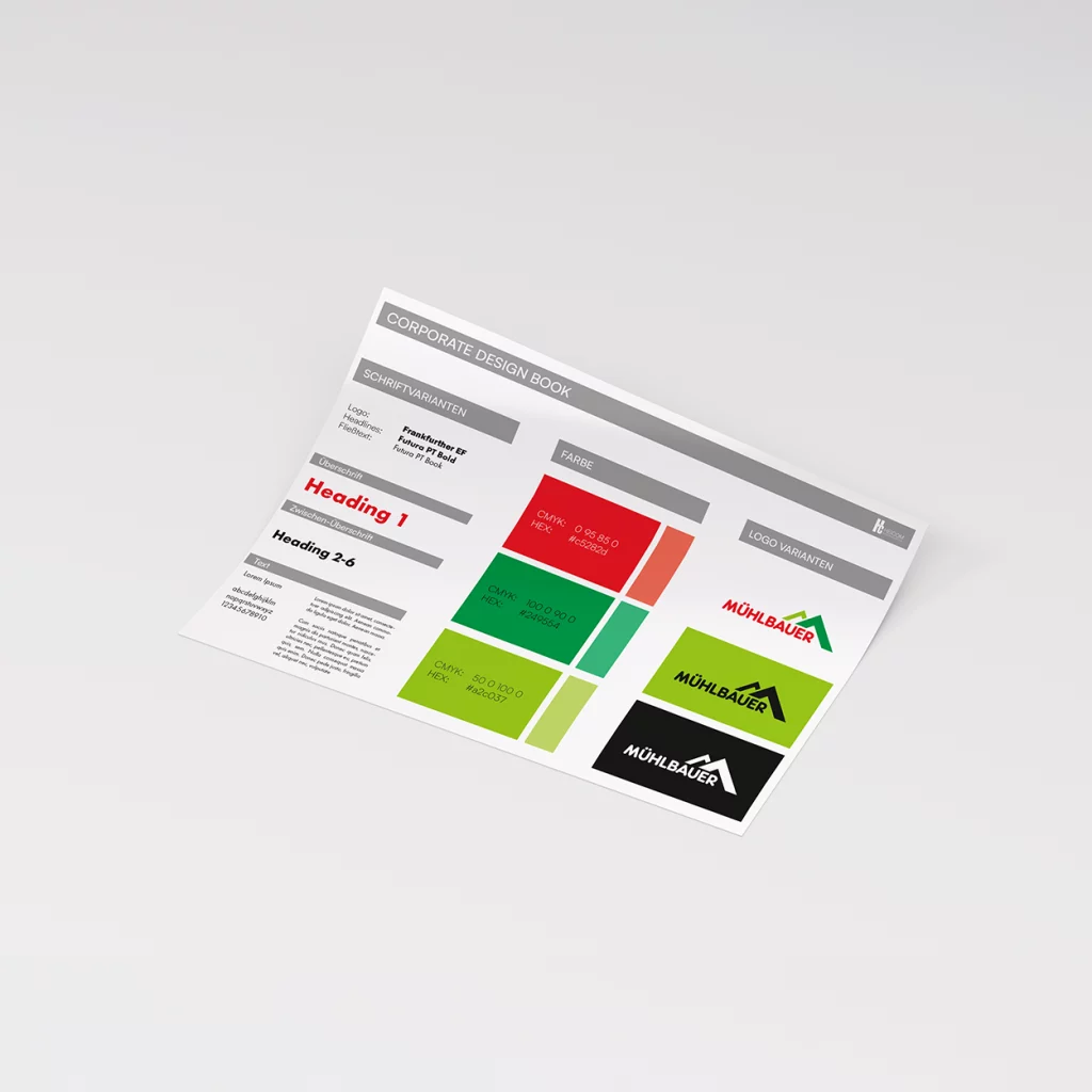 Konzeptionierung und Entwicklung eines geeigneten Corporate Designs
