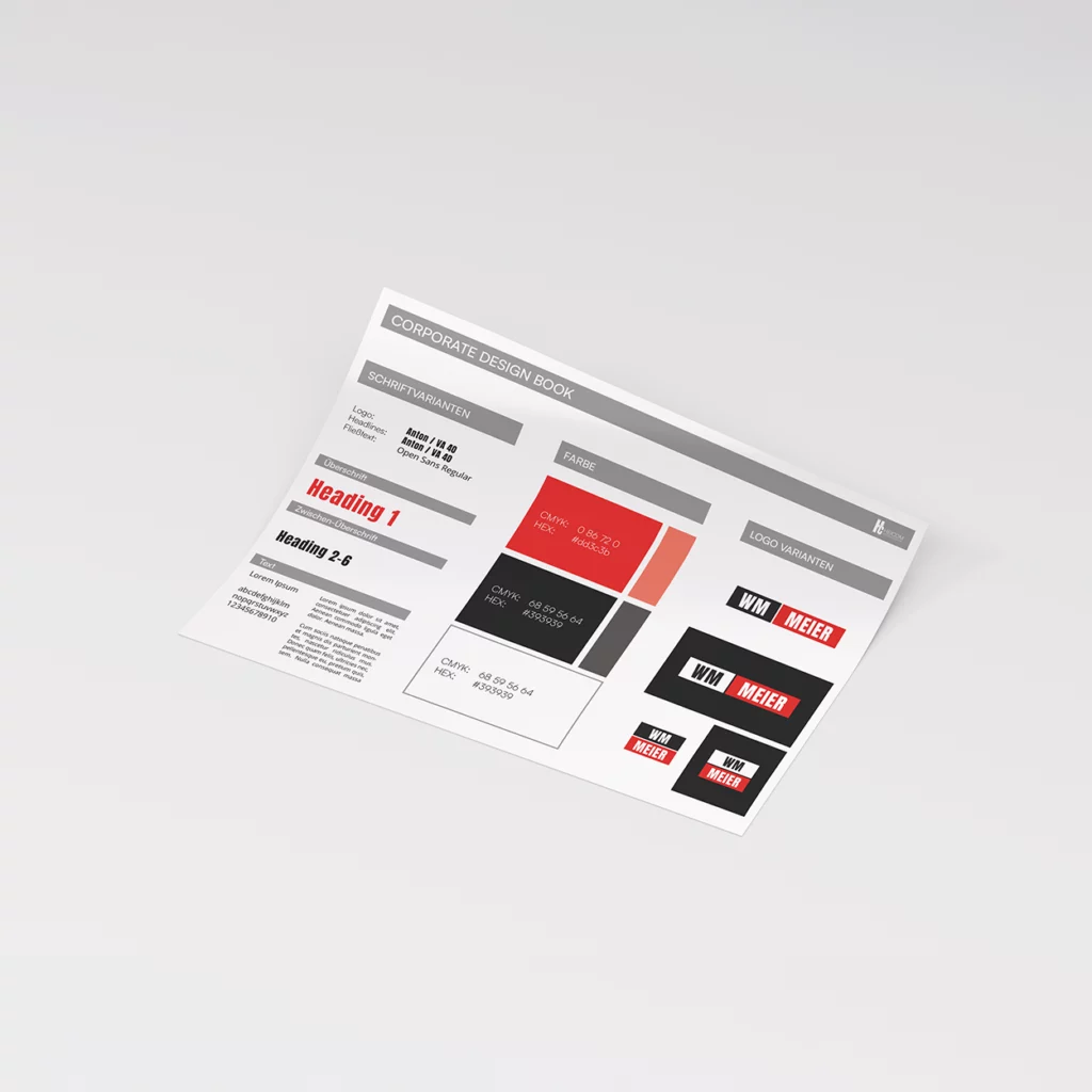 Entwicklung eines konsistenten Corporate Brandings für einen Estrichmeisterbetrieb